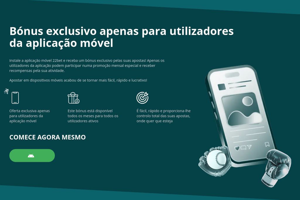 Bono exclusivo de 22bet para quienes apuestan desde la aplicación móvil