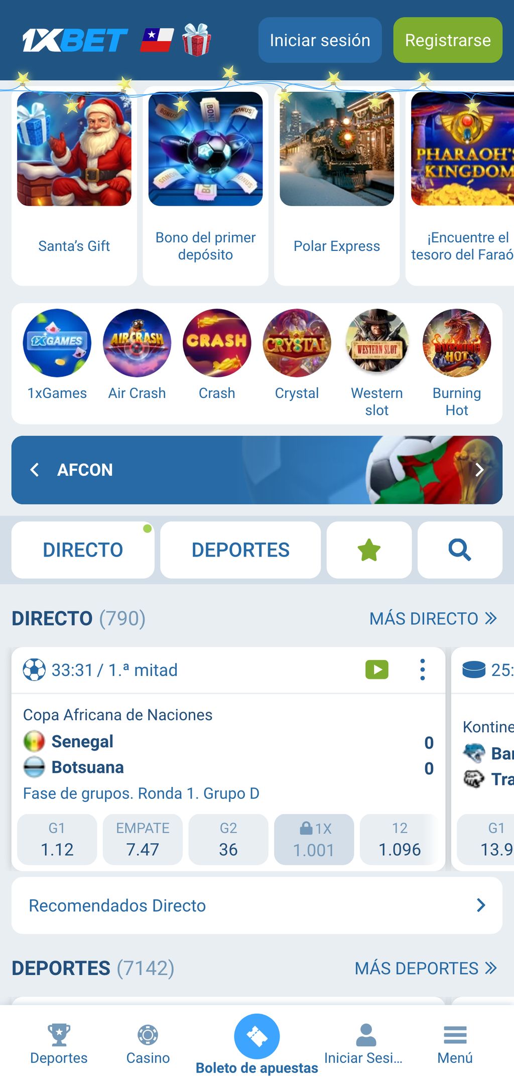 Sitio web oficial de 1xBet